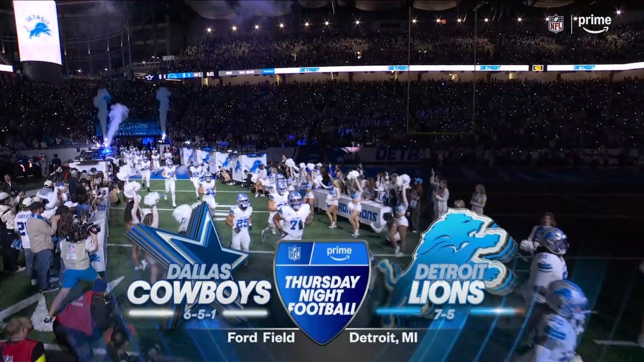 Thursday Night Football on Prime intro | DAL@DET | 12/4/2025