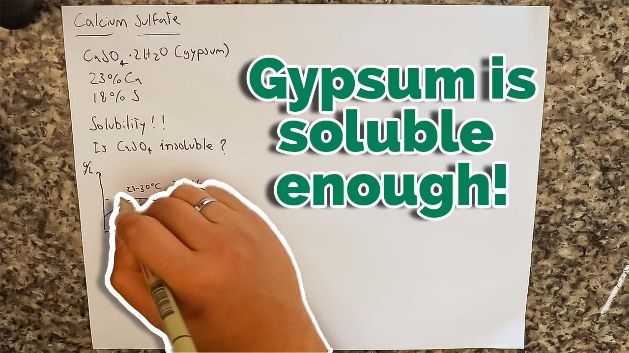 You CAN use calcium sulfate in hydroponics