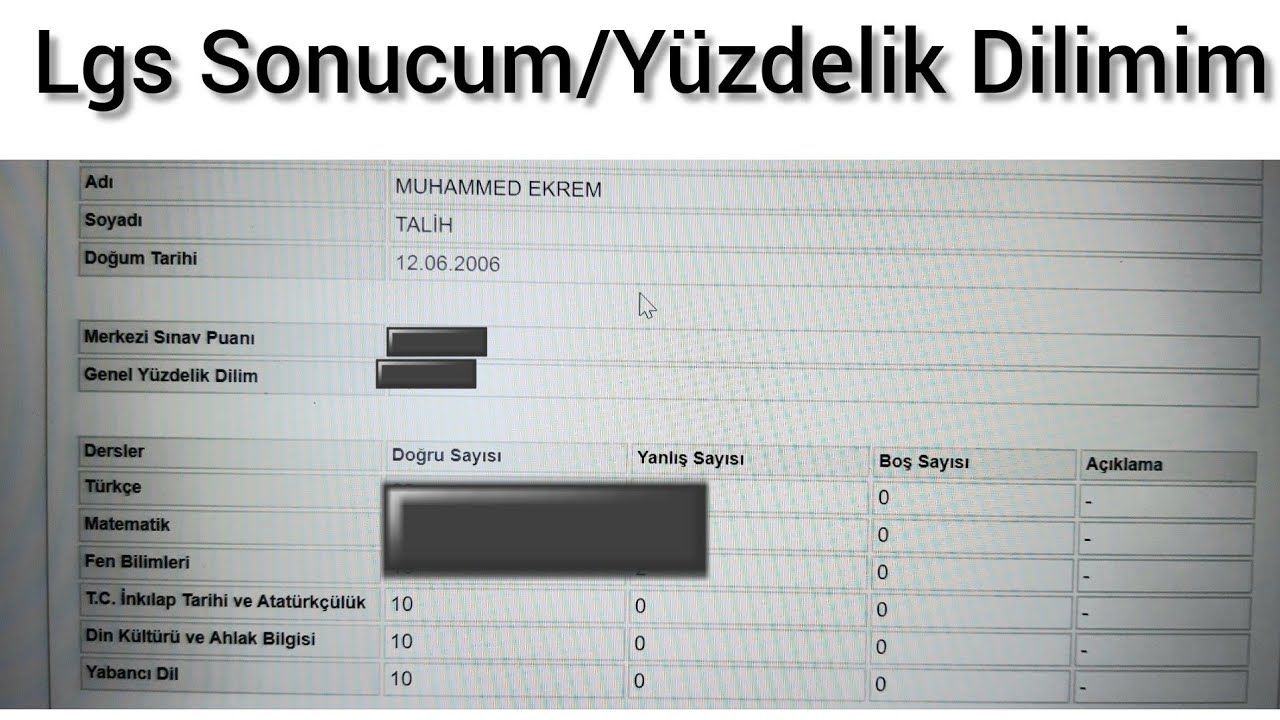 Lgs 2020 Puanım,Yüzdelik Dilimim/Sınav Nasıl Geçti?