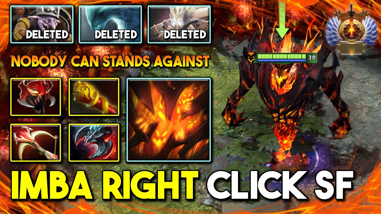 IMBA RIGHT CLICK CARRY Shadow Fiend Daedalus + MKB Build Even Timber Can't Stand Against The Demon