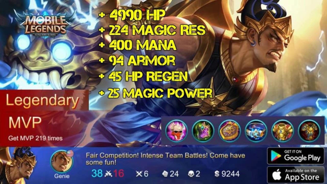 Mobile Legends : Legendary MVP Gatotkaca Best Item Build & Strategies Guide | Unstoppable | Godlike