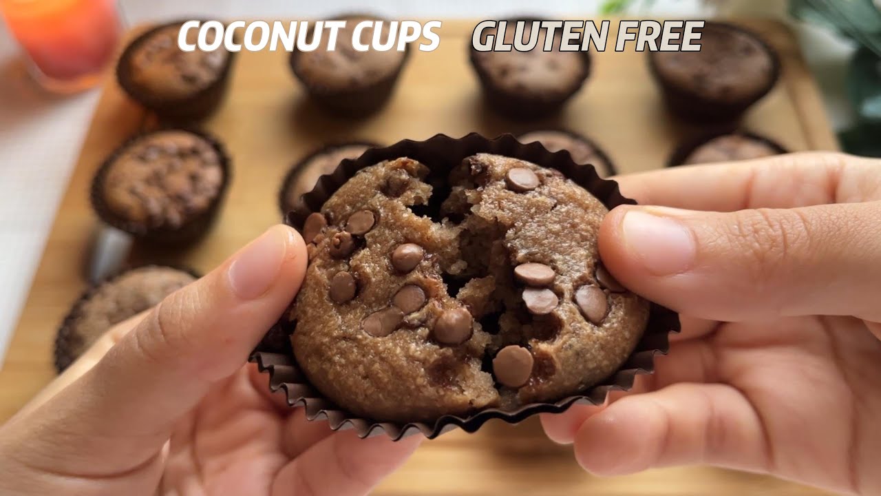 Flourless Chocolate Chip Cookie Cups | Soft, Chewy & Delicious ♡bake with me