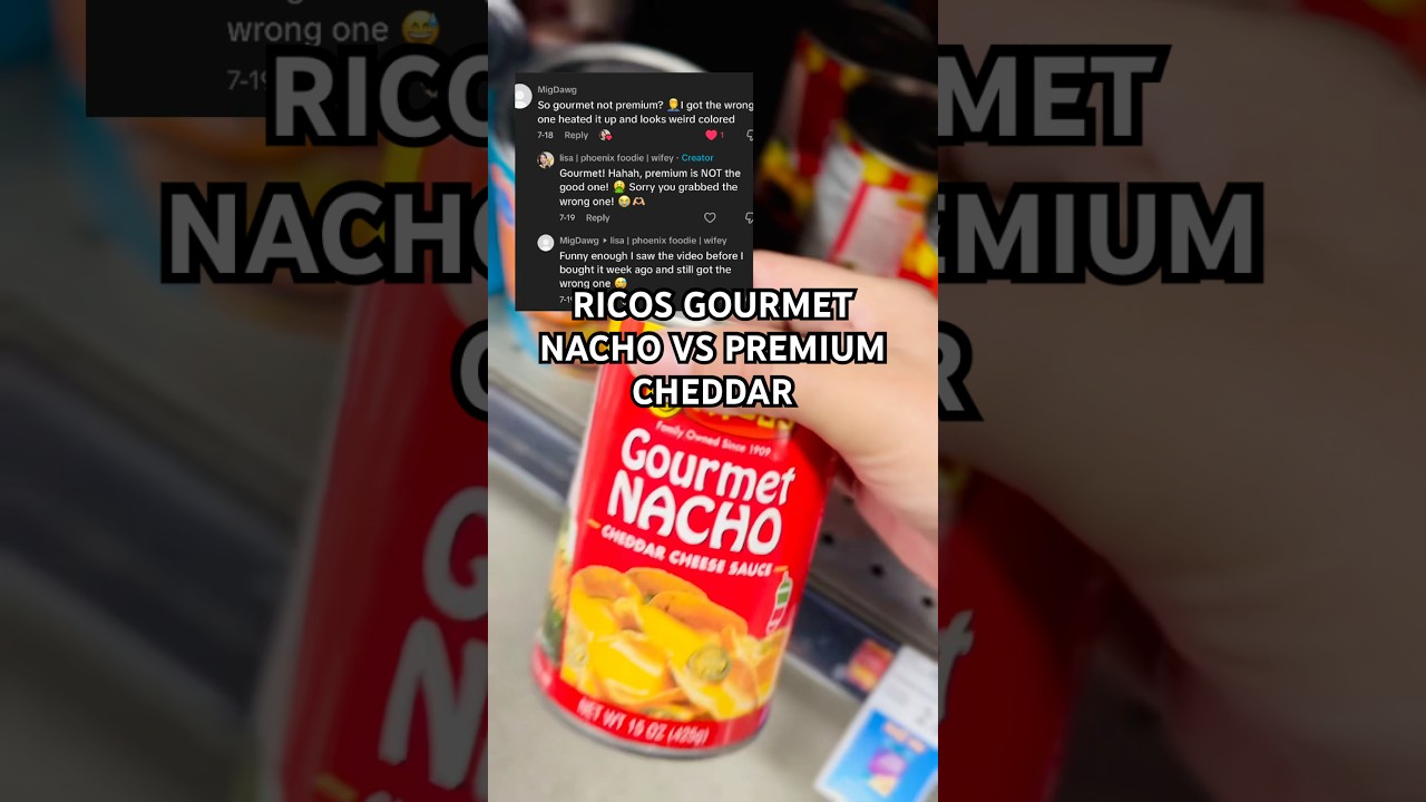 RICOS GOURMET NACHO CHEESE VS PREMIUM CHEDDAR | WHICH CHEESE SHOULD YOU BUY FOR THE BEST NACHOS? 🫕