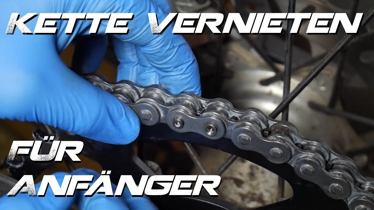 ❄ Winterprojekt 2018 Teil 2 ❄ Motorradkette vernieten ❄
