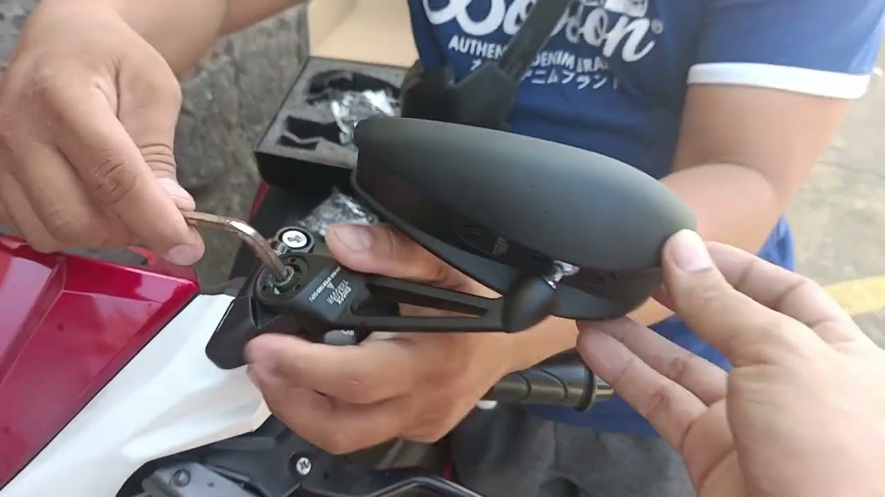 how to install sidre mirror honda click v3 (napoleon)