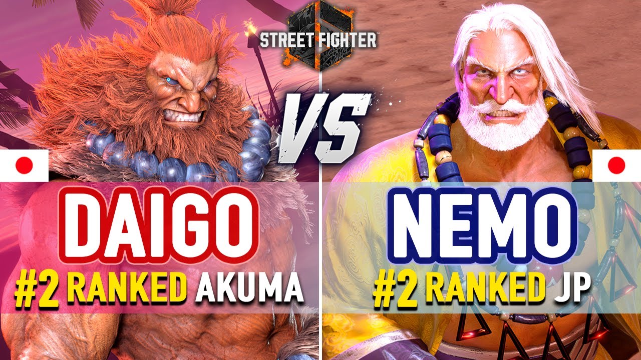 SF6 🔥 Daigo (#2 Ranked Akuma) vs Nemo (#2 Ranked JP) 🔥 SF6 High Level Gameplay