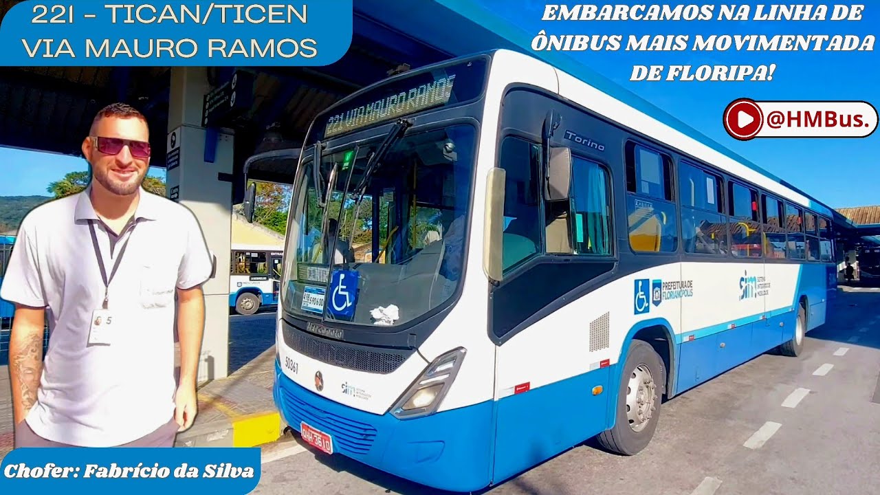Indo ao centro na linha de ônibus mais movimentada de Floripa no Volkswagen 17.230 ODS.