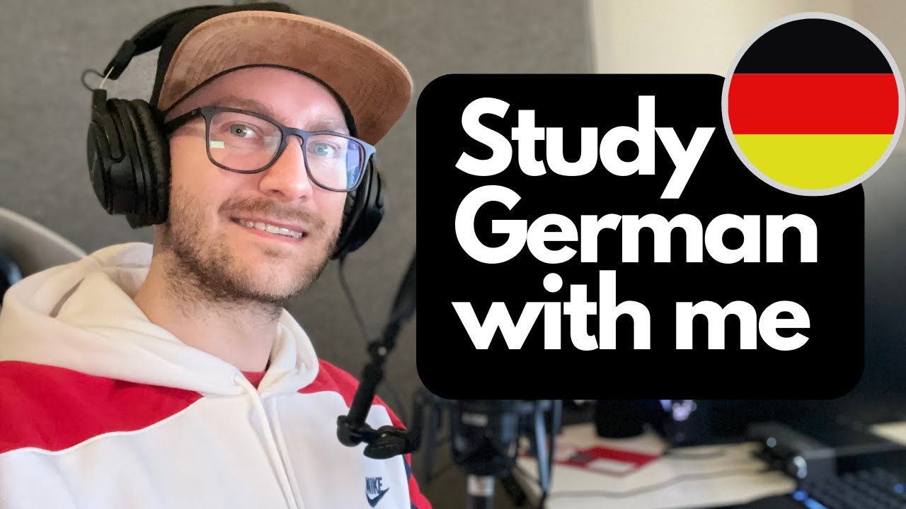 Study German with me | Duolingo German Whisper ASMR with Rain Ambience Sounds