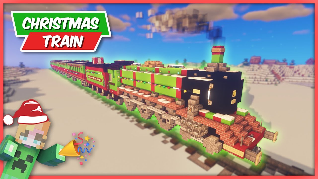 【Minecraft】How to build a Christmas Train #14
