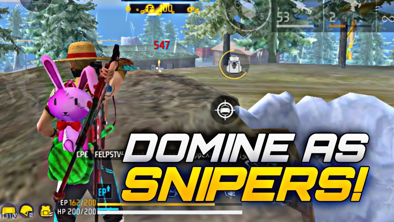 COMO JOGAR DE SNIPER NO FREE FIRE MOBILE? DICAS!
