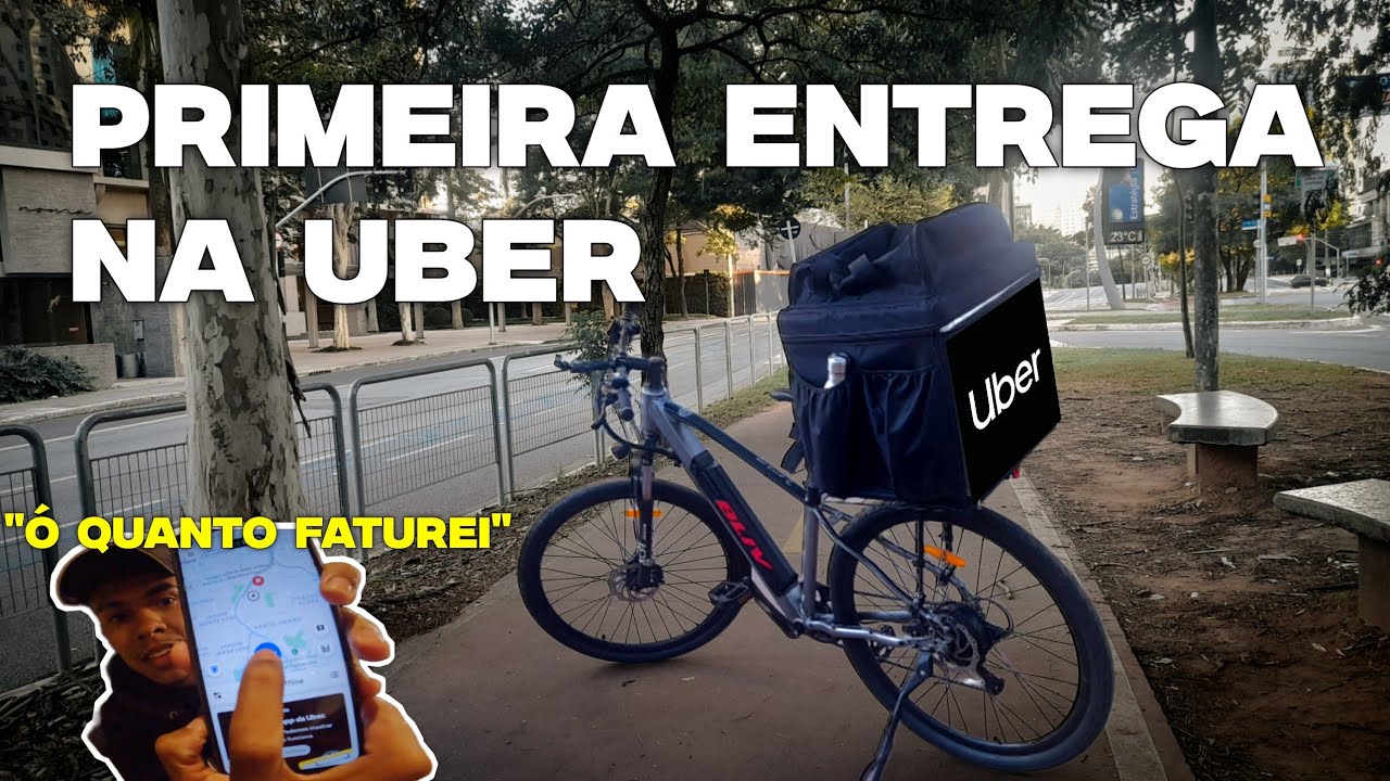 PRIMEIRA ENTREGA NA UBER | entregas de bike pela uber
