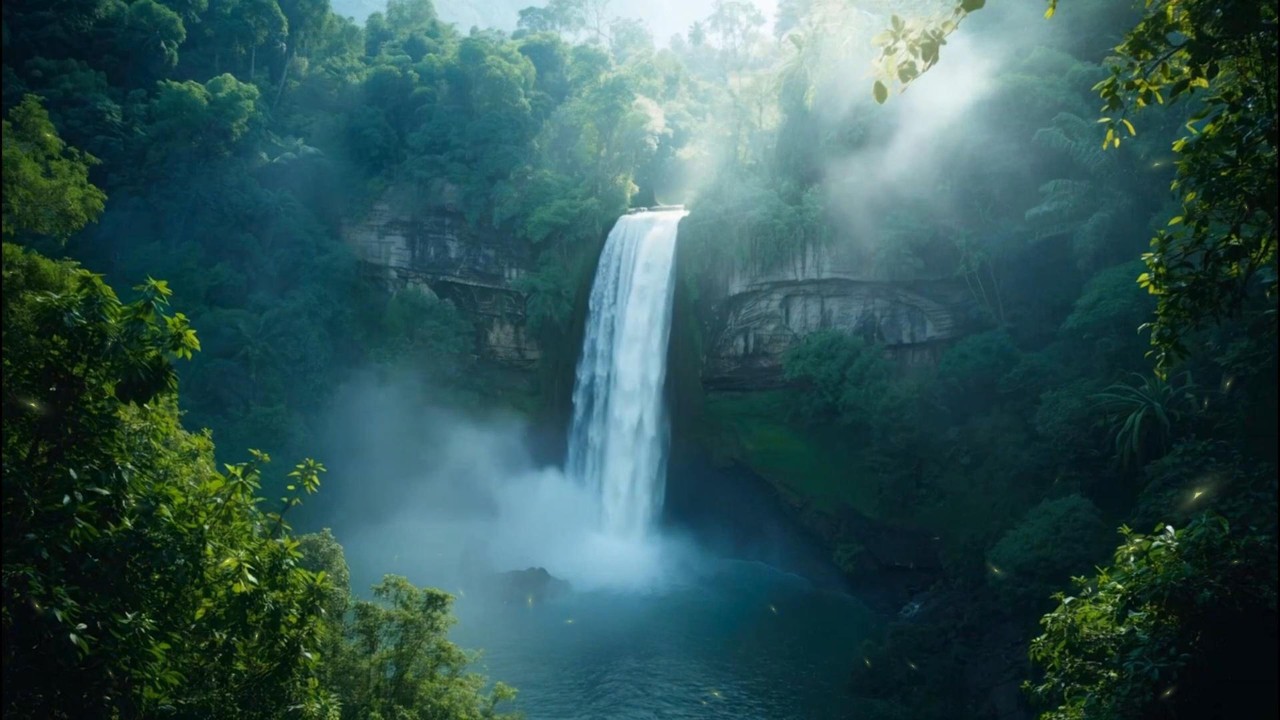 🌊 Sacred Waterfall & Andean Pan Flute 🌿 An Epic Journey into Deep Soul Healing