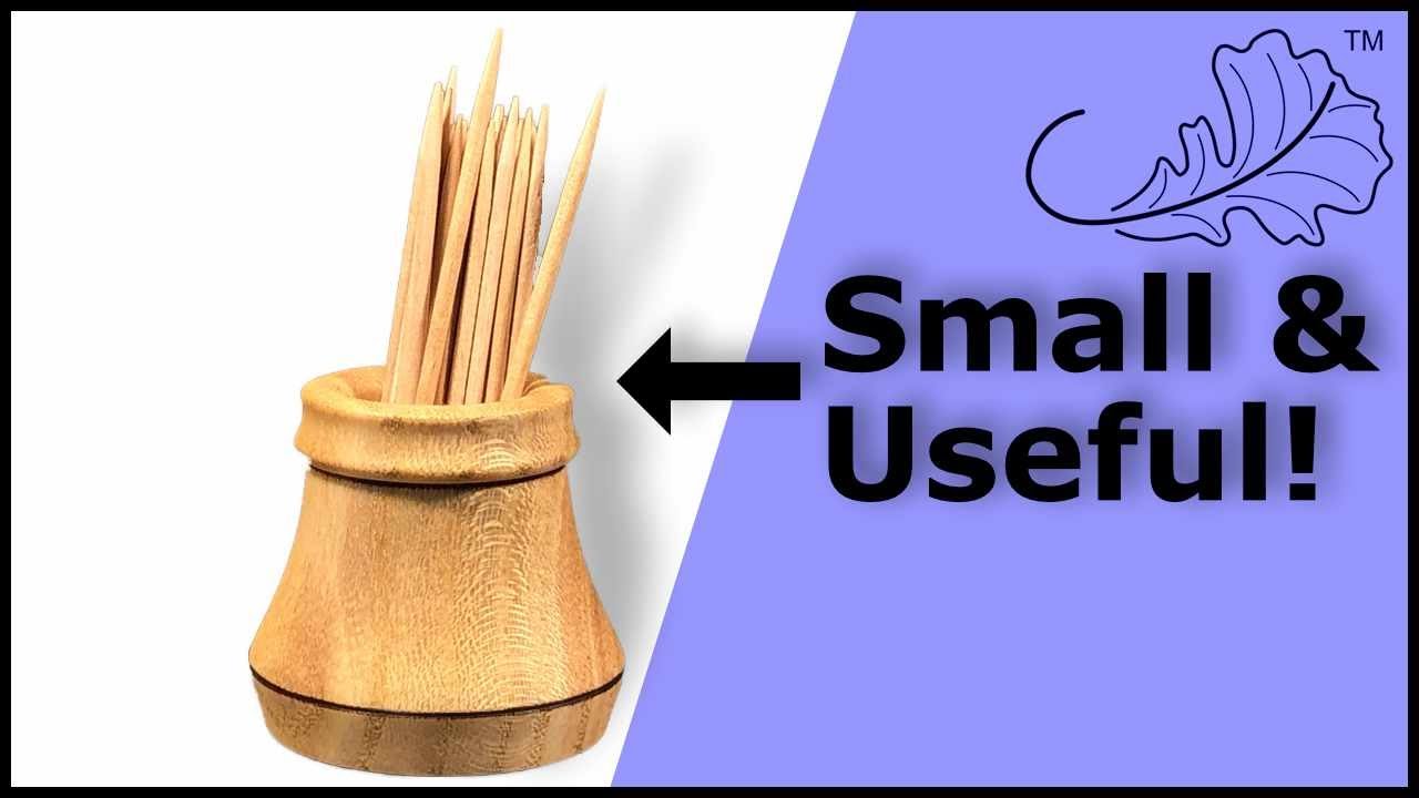 How To Make A Toothpick Holder - Woodturning