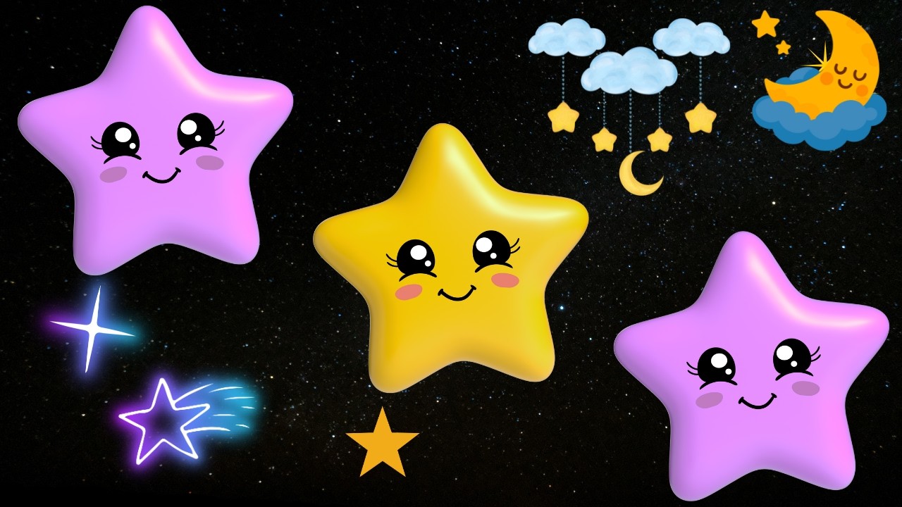 «Мерцай, мерцай, маленькая звёздочка» 🌟 Волшебная детская песенка для малышей и дочерей ✨