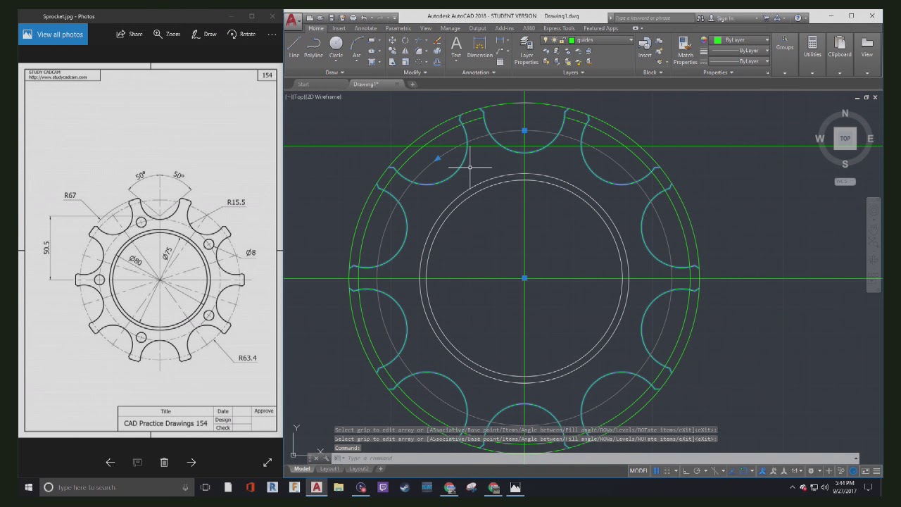 AutoCAD - Sprocket