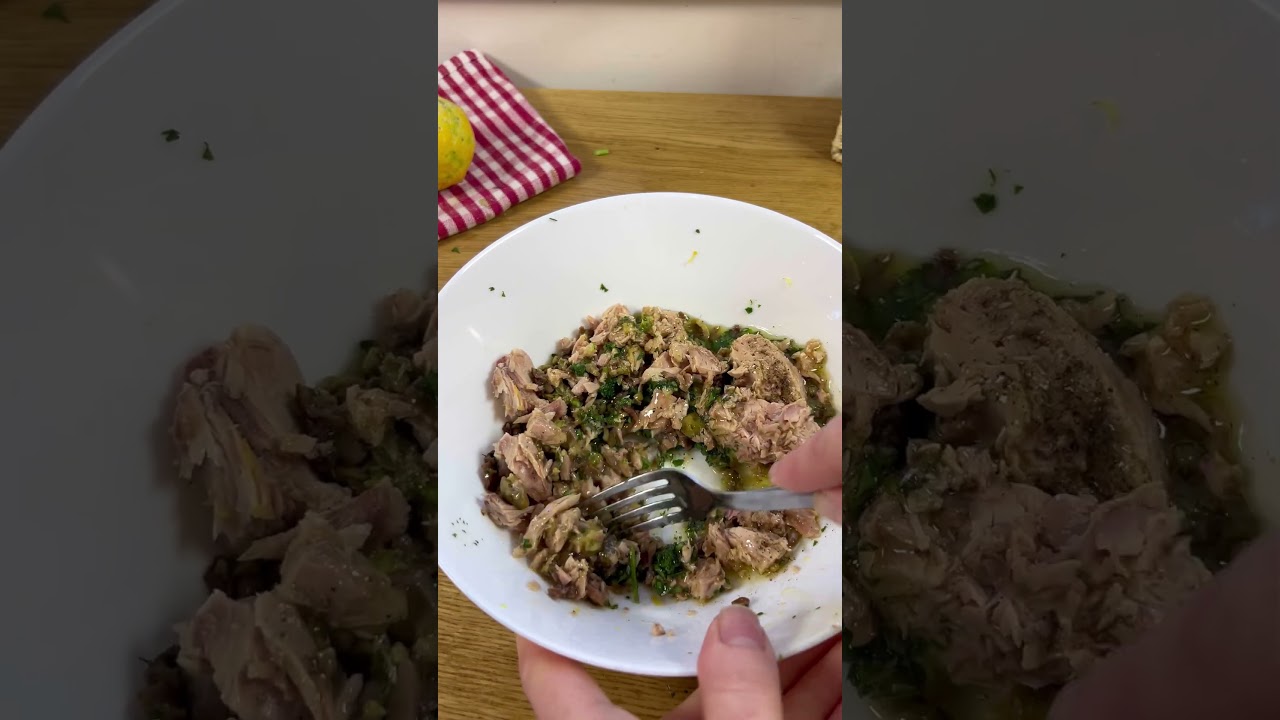 Pasta tonno e olive e capperi in bianco #ricette #ricetta #ilcaldosaporedelsud