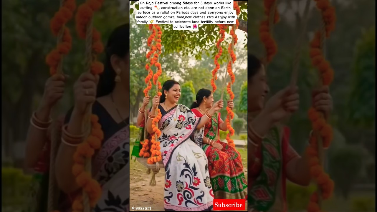 A celebration for Mother Earth 🌎as human female🌾RAJA Festival✨#rajafestival#viral#shorts#shortsfeed