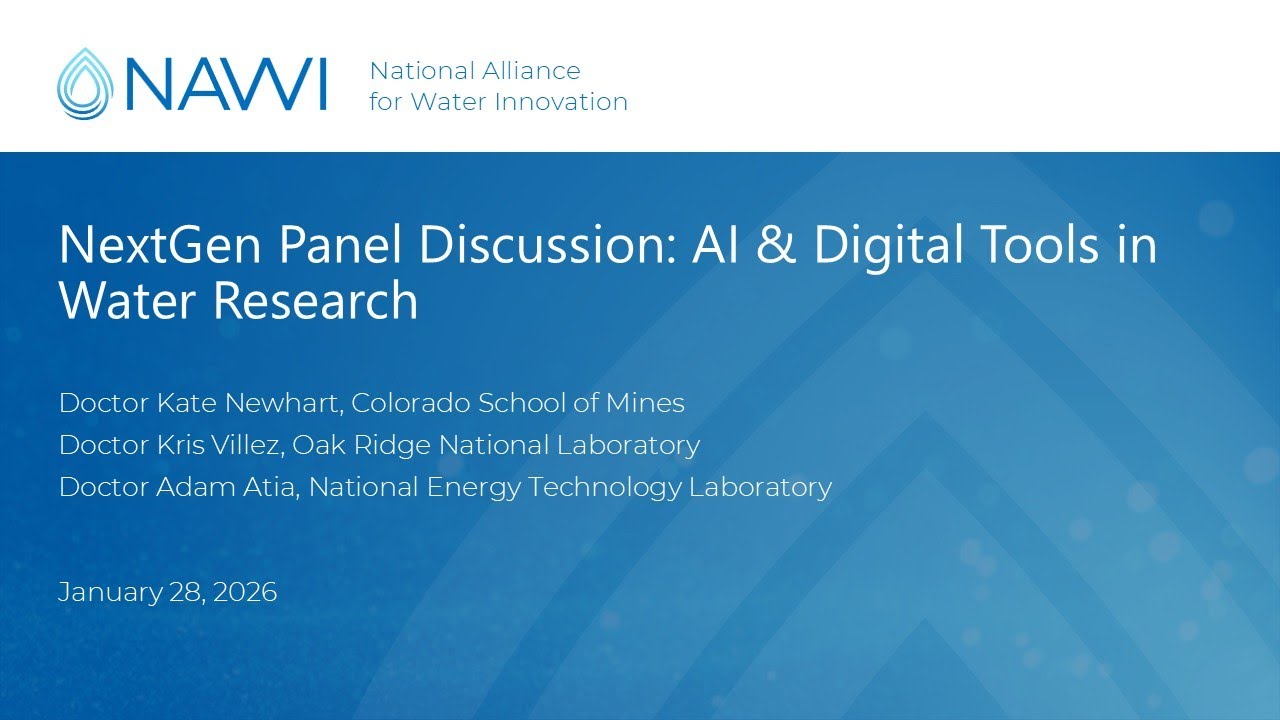 NAWI NextGen Panel Discussion: AI & Digital Tools in Water Research