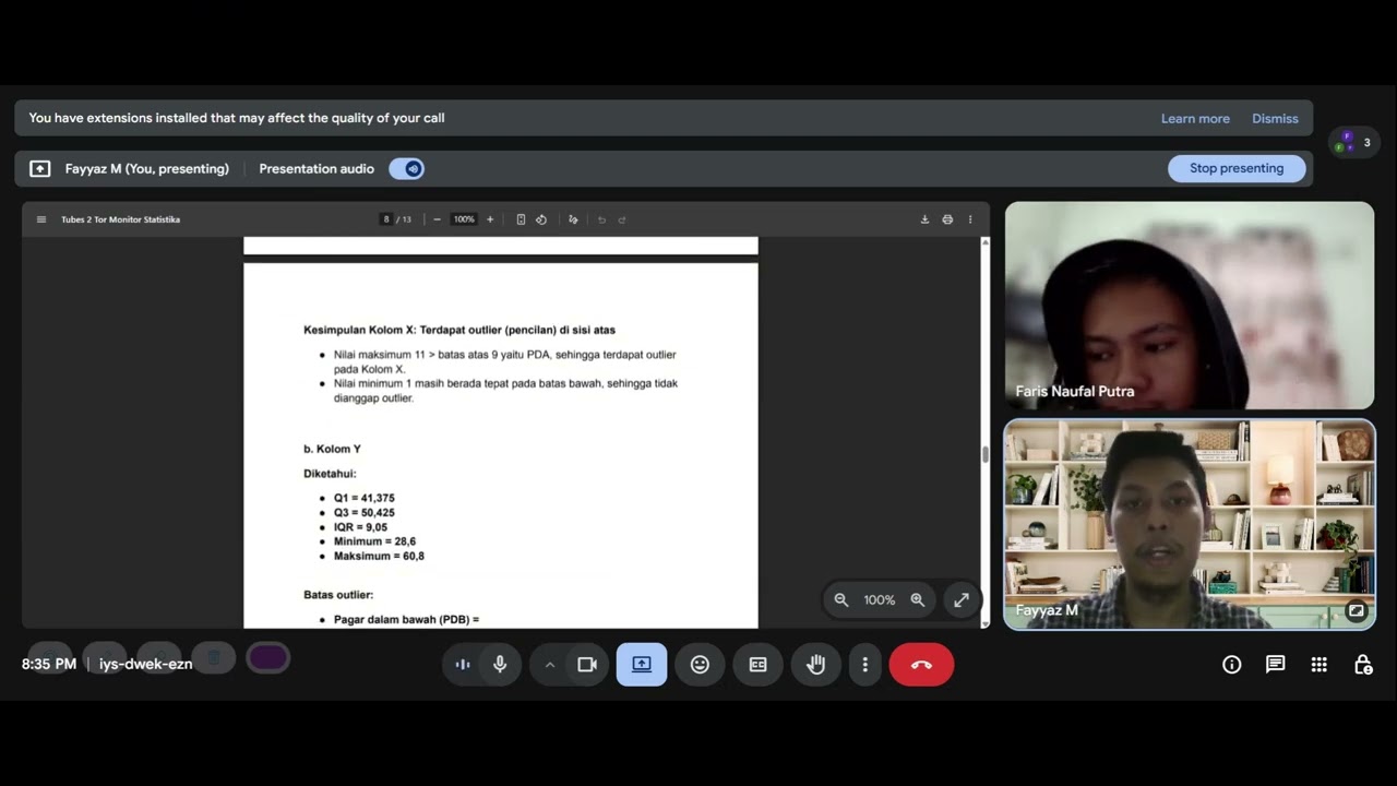 Video Tugas Besar 2 Statiska - Kelompok Tor Monitor