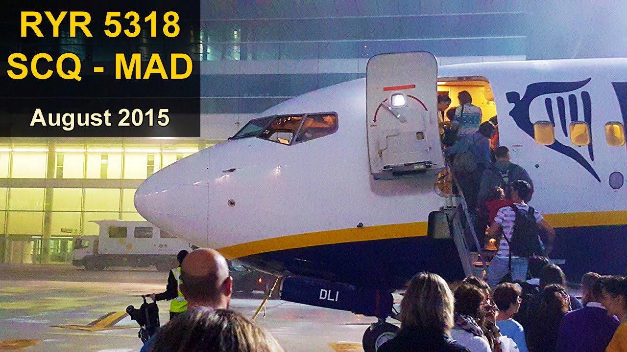 Flight Experience | Santiago - Madrid | RYANAIR Full Flight