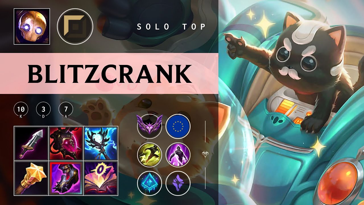 Blitzcrank Top vs Zaahen - EUW Master Patch 25.23