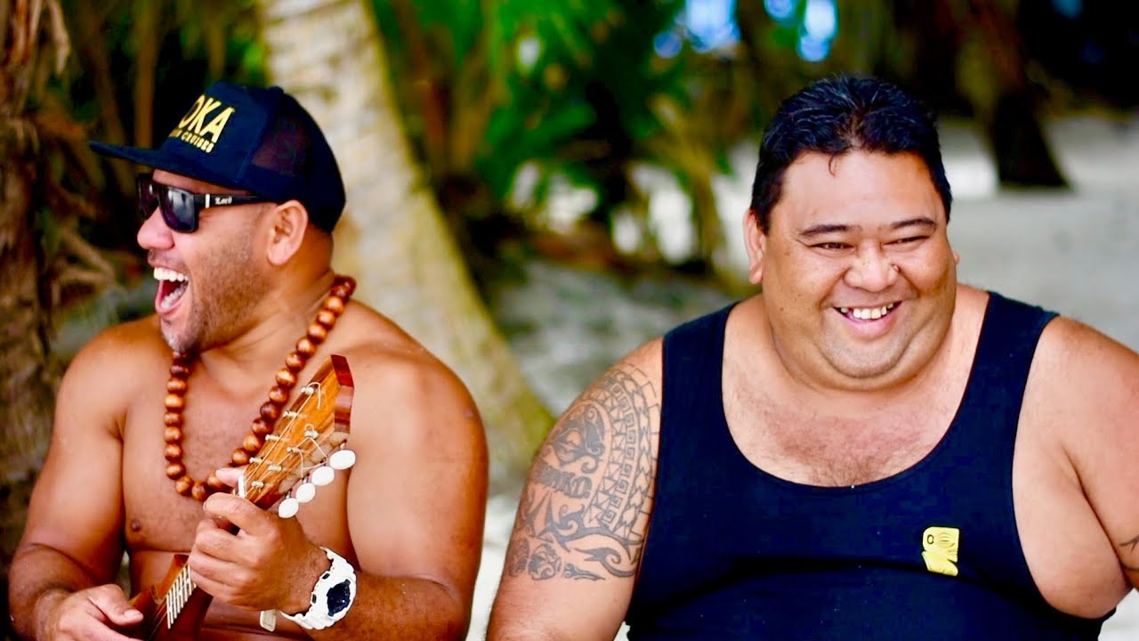 Koka Lagoon Boys Jam on the Beach! - Cook Islands Music
