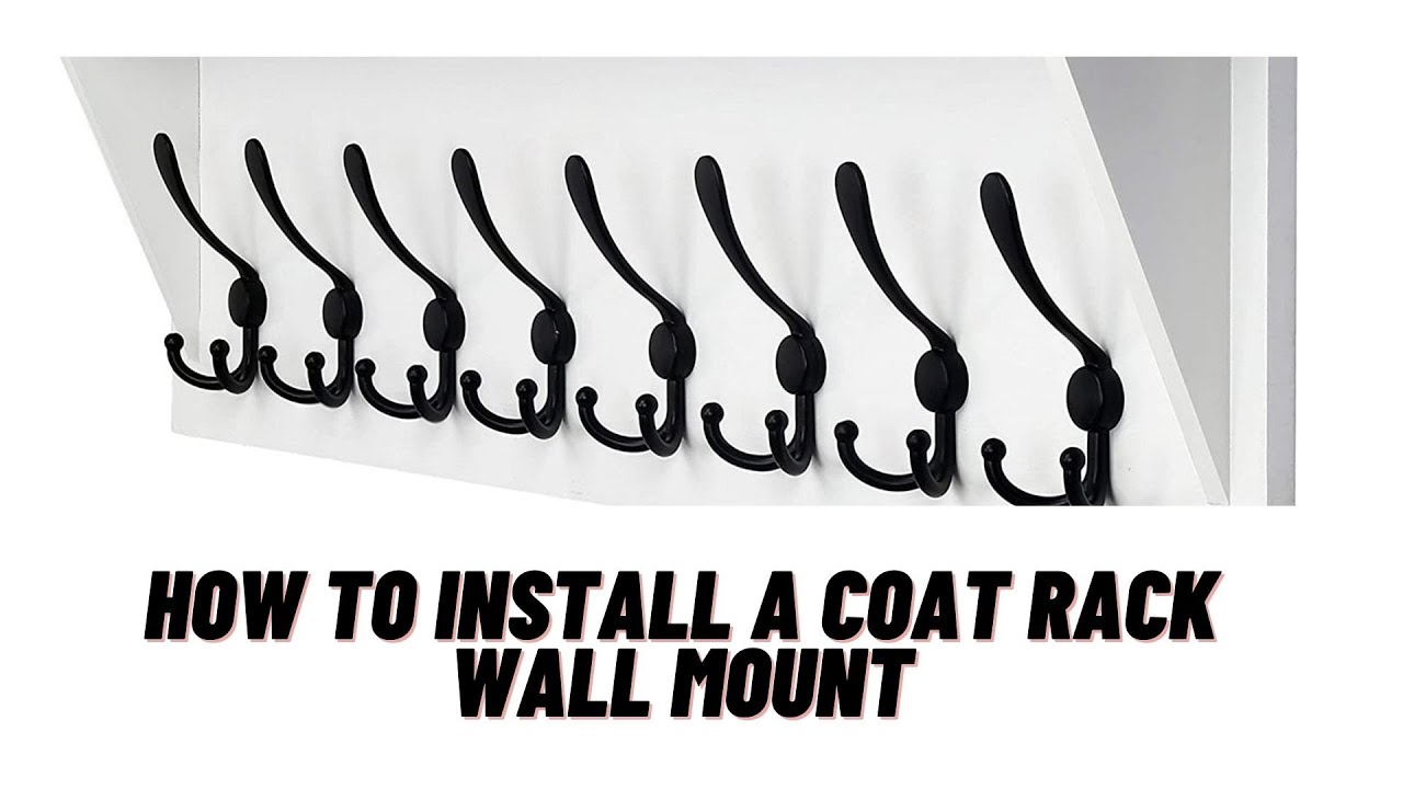 How to install coat rack wall mount