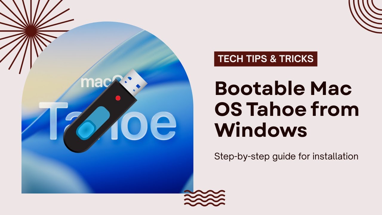 How to Create a Bootable macOS Tahoe Online Installer from Windows (Step-by-Step Guide)
