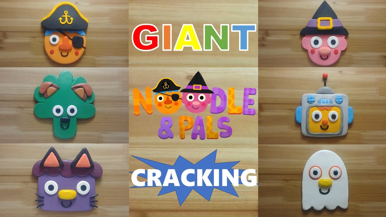 GIANT Halloween Noodle & Pals clay cracking collection 거대 할로윈 국수와 친구들 점토 부수기 모음