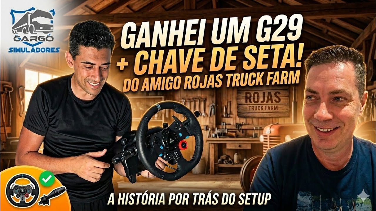 Ganhei um G29 com Chave de Seta Cargo Simuladores Uma Big Caixa oq tem dentro hein @RojasTruckFarm 