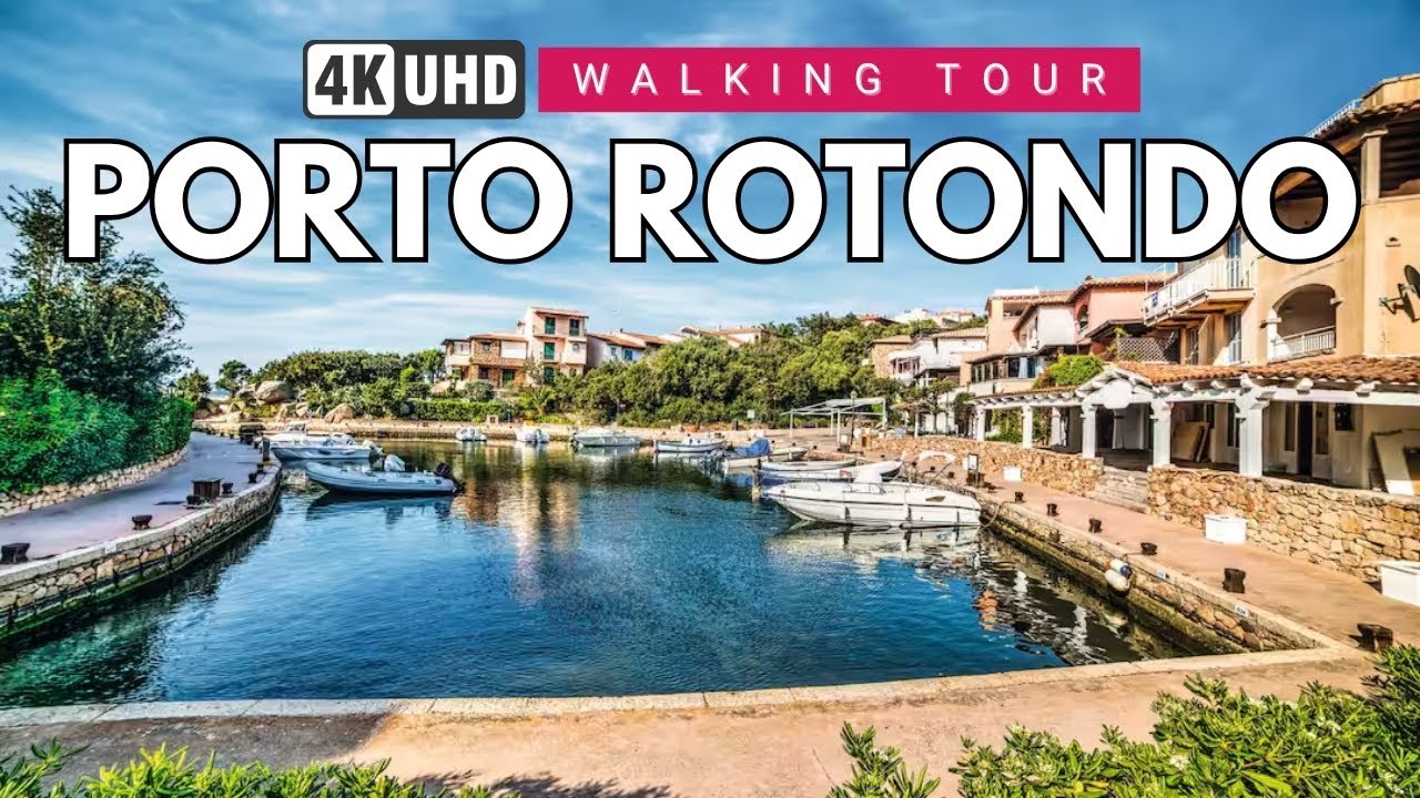 WALKING TOUR OF PORTO ROTONDO, COSTA SMERALDA - SARDINIA, ITALY 🇮🇹 | 4K 60FPS EXPLORATION