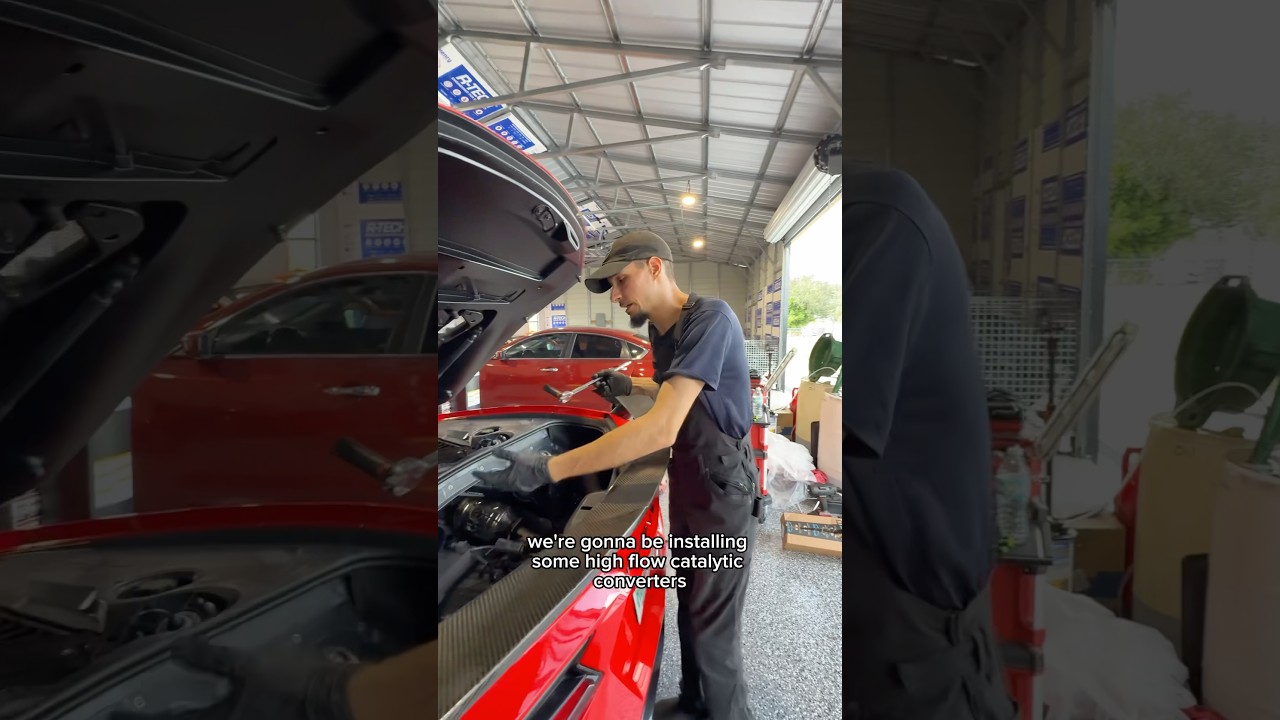 Installing High Flow Cats On A C8 Corvette Part 1.