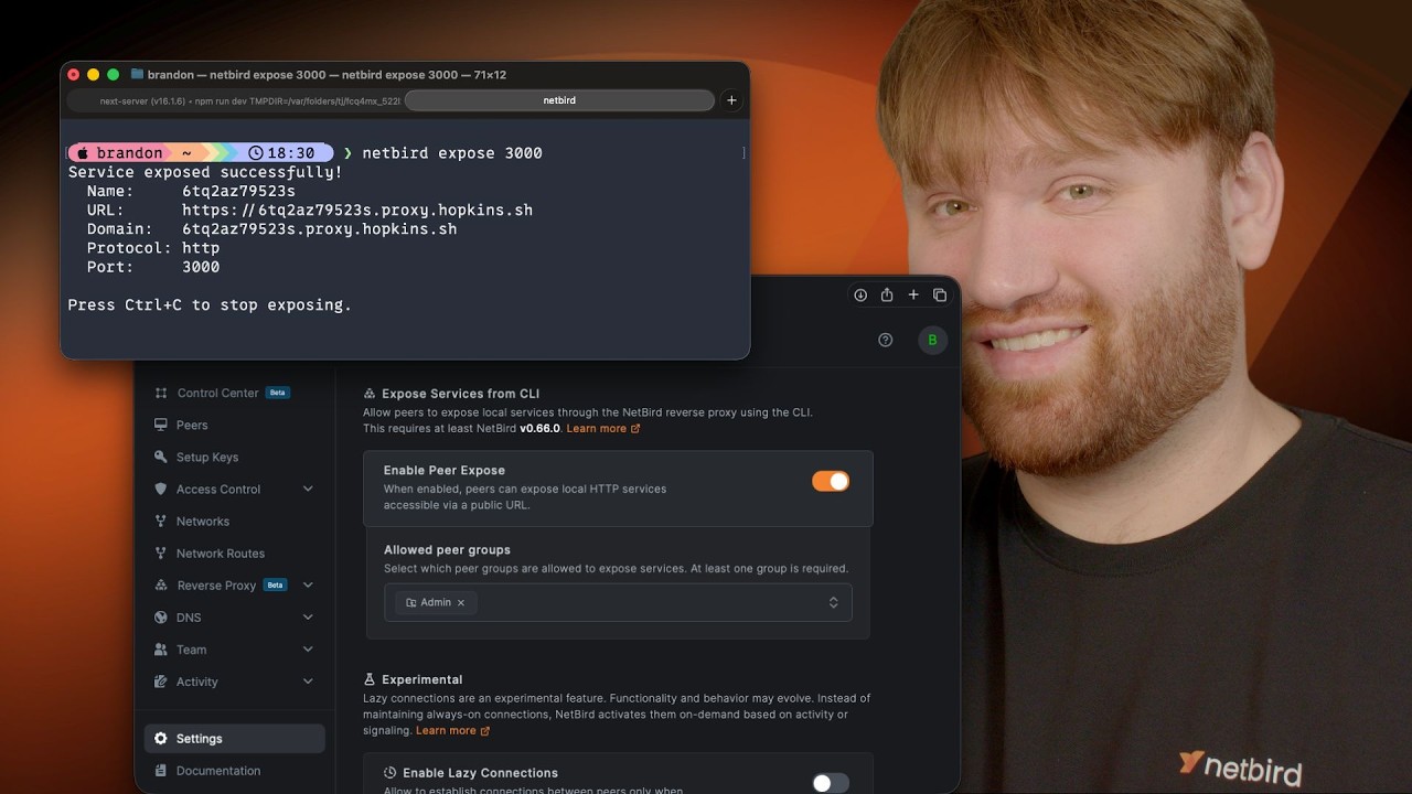 Expose Services with a SINGLE Command on NetBird