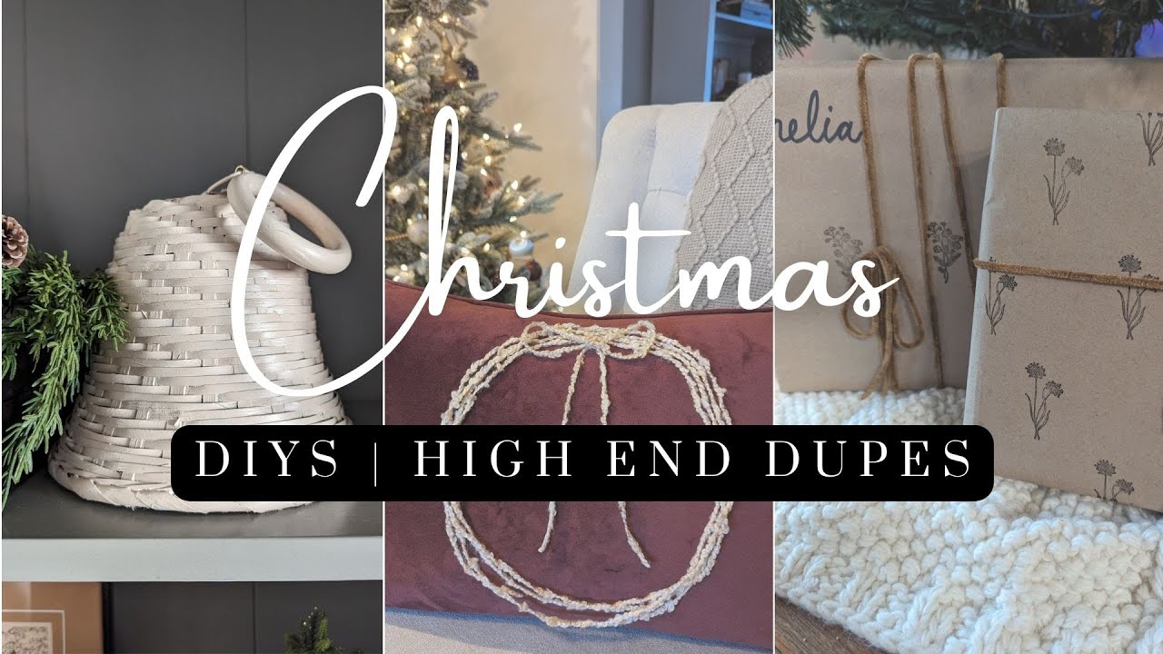 Thrifty Christmas DIYs / High End Christmas Home Decor Dupes