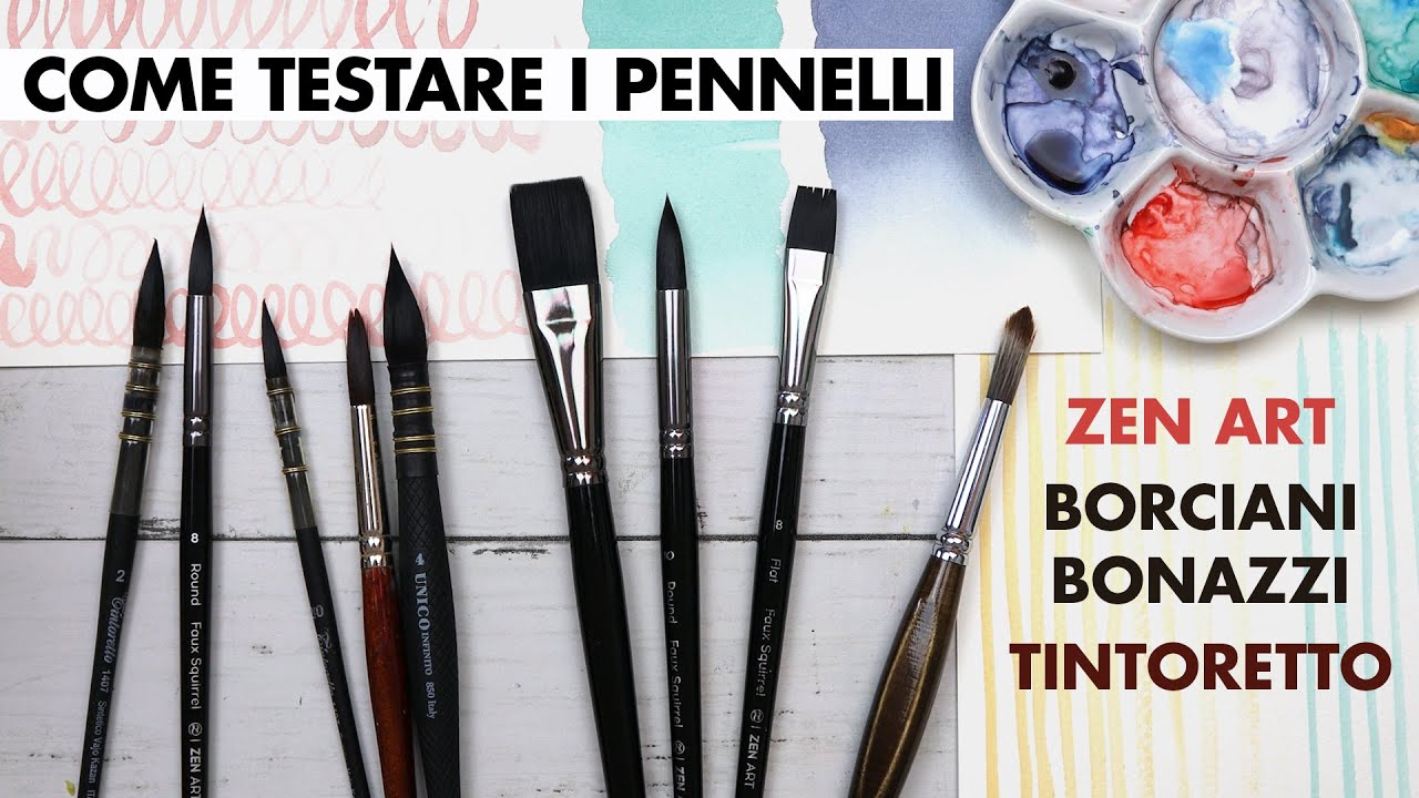 Testare i pennelli per acquerello 🖌🖌 come capire se sono validi 🎨