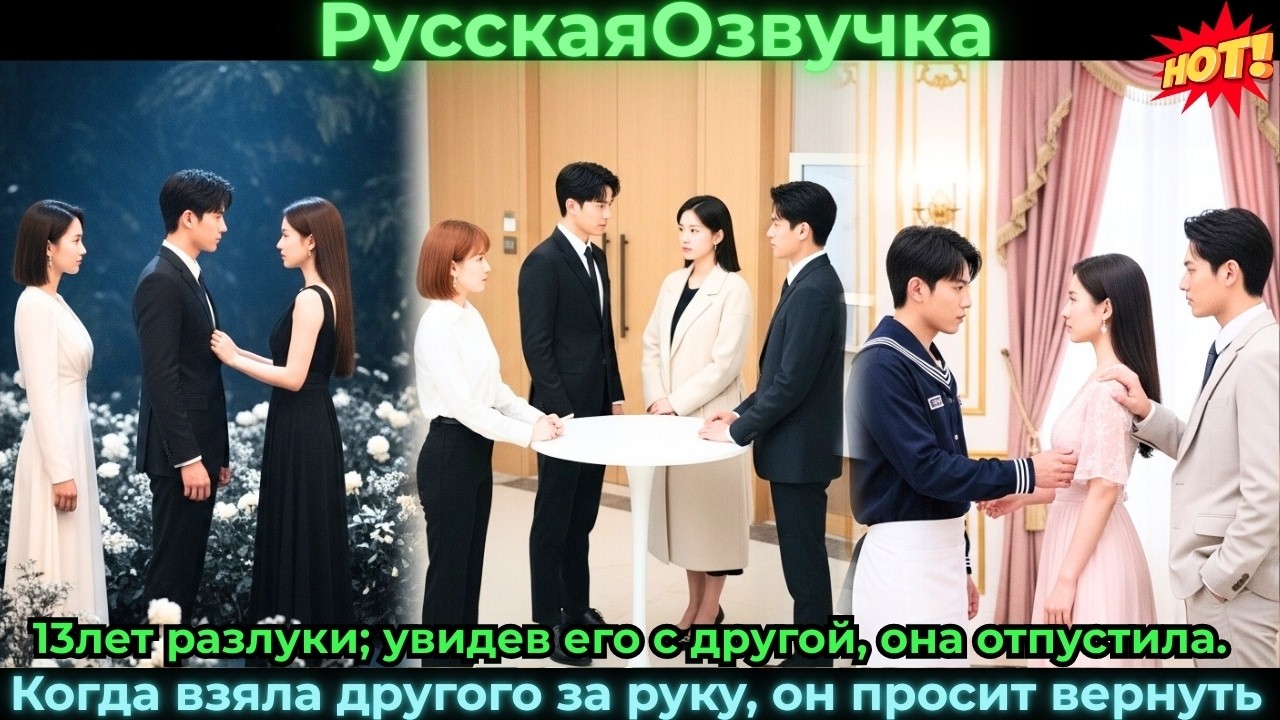 13лет разлуки; увидев его с другой, она отпустила. Когда взяла другого за руку, он просит вернуть