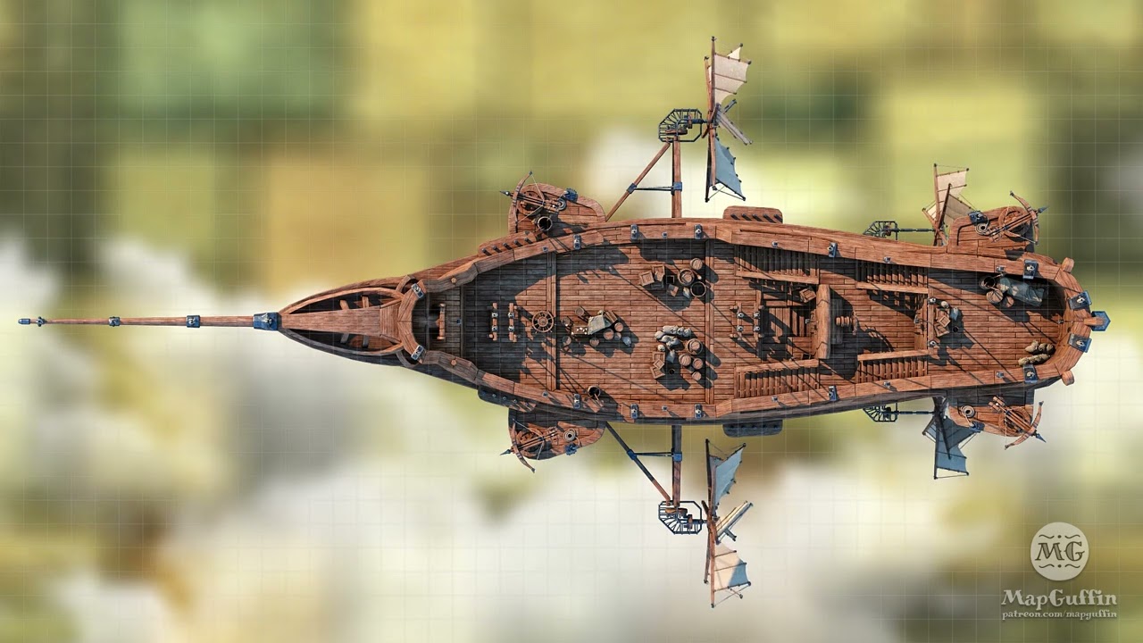 MapGuffin - Cloud Cruise - Exterior - Animated Battlemap
