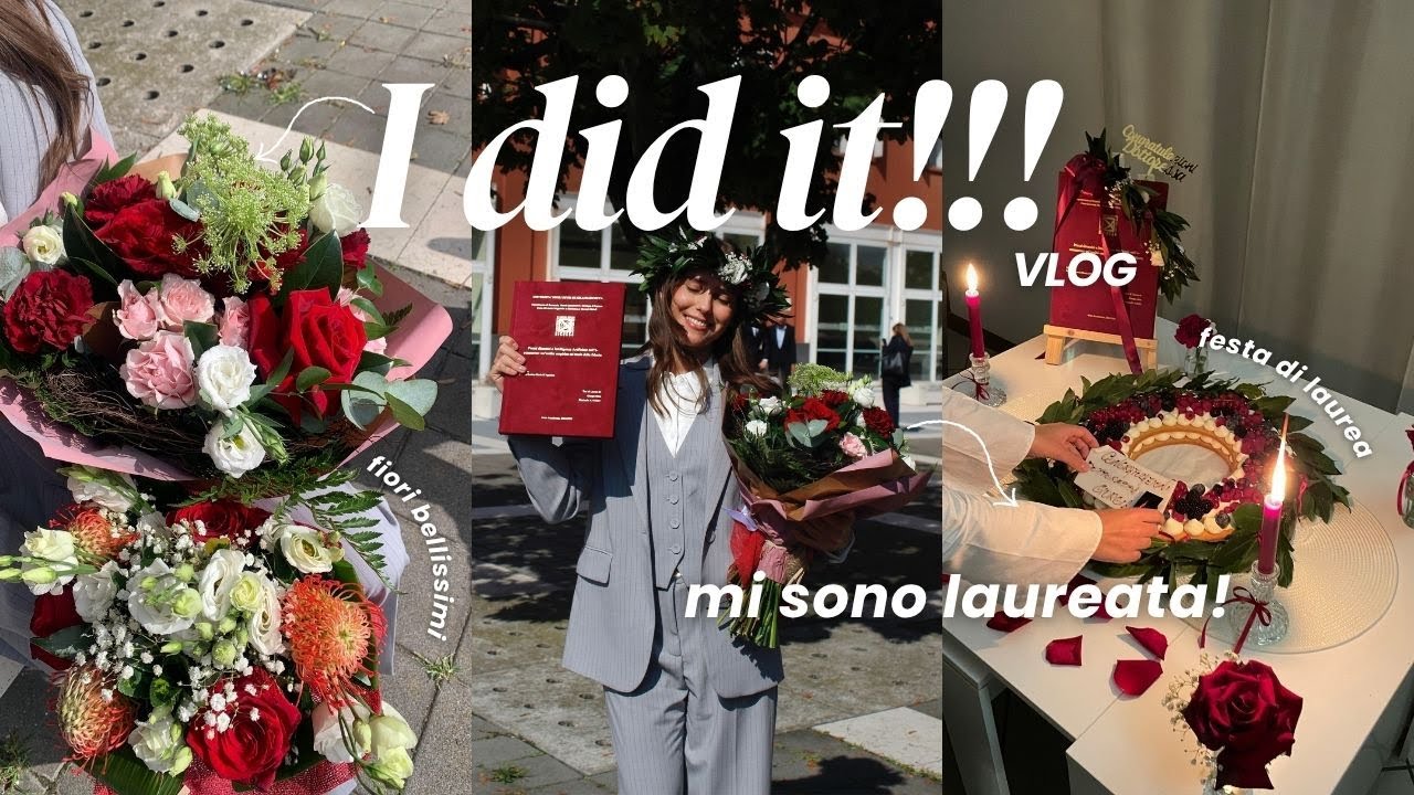 I DID IT!!! mi sono laureata // vlog ❤️🎓