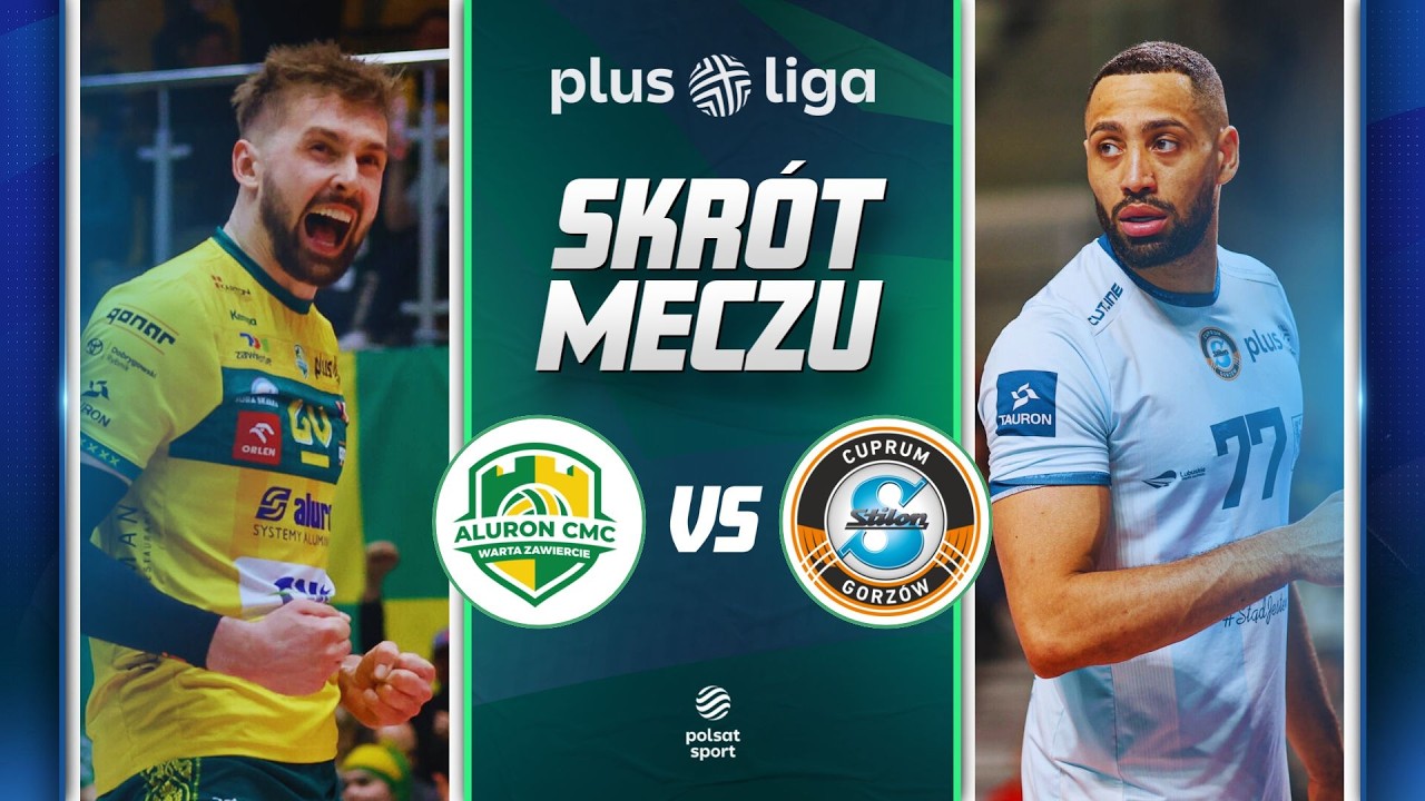 SKRÓT: ALURON CMC WARTA ZAWIERCIE - CUPRUM STILON GORZÓW | PLUSLIGA