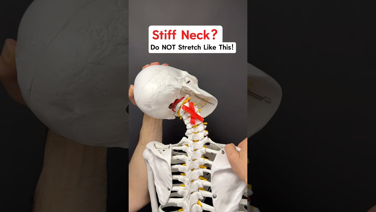 Got a STIFF NECK? Don&rsquo;t stretch like this! Try this instead! #neckpain #neckpainrelief