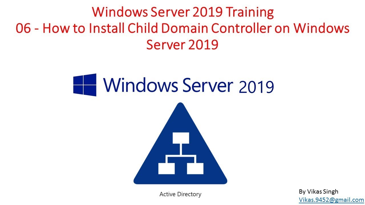 Windows Server 2019 Training 06 - How to Install Child Domain Controller on Windows Server 2019