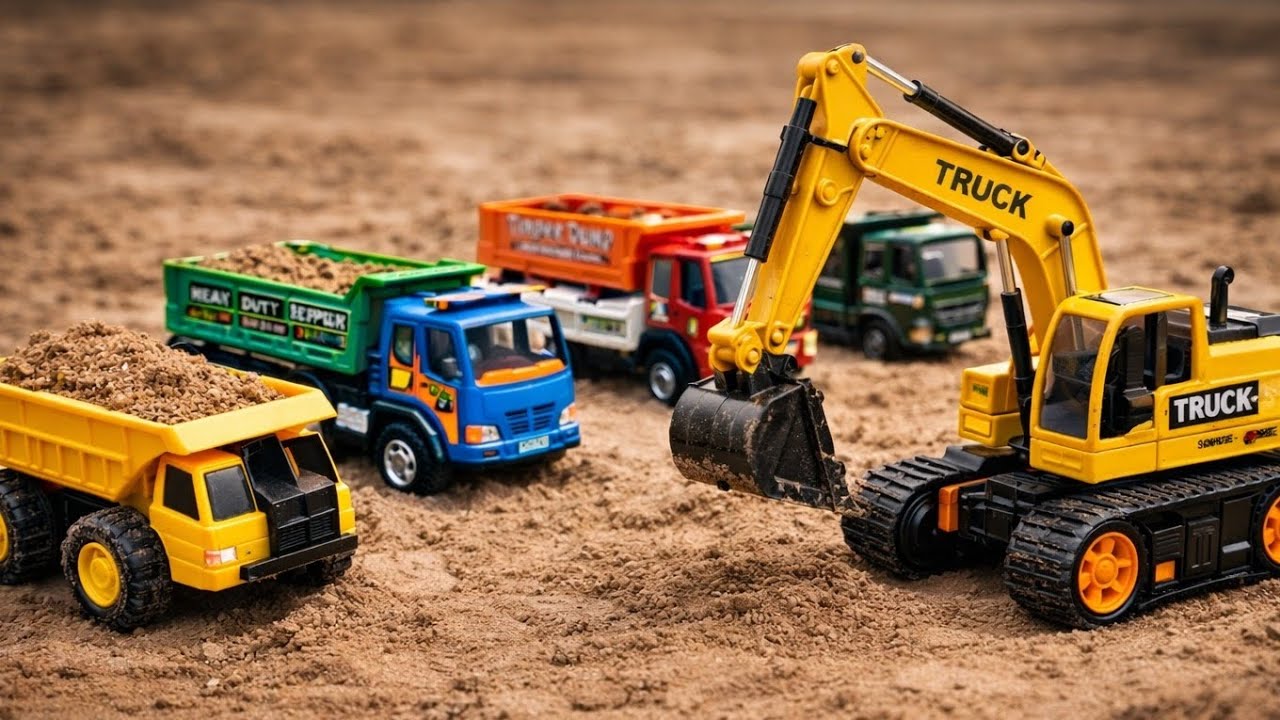 JCB Tractor Dumper Toy Kids Cartoon Video | Dumper And Jcb Accident #jcb #cartoon #tractorcartoon 