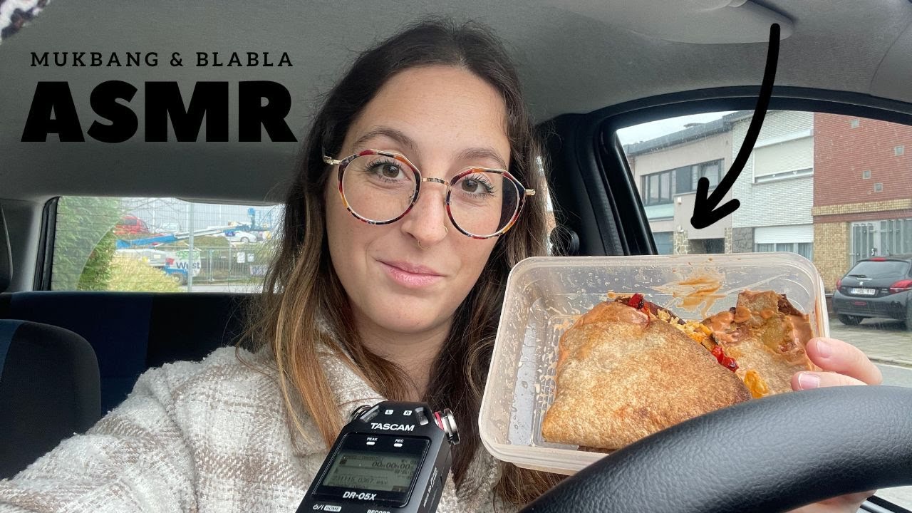 ASMR - MUKBANG & BLABLA CAR (pendant ma pause midi du travail 😂)
