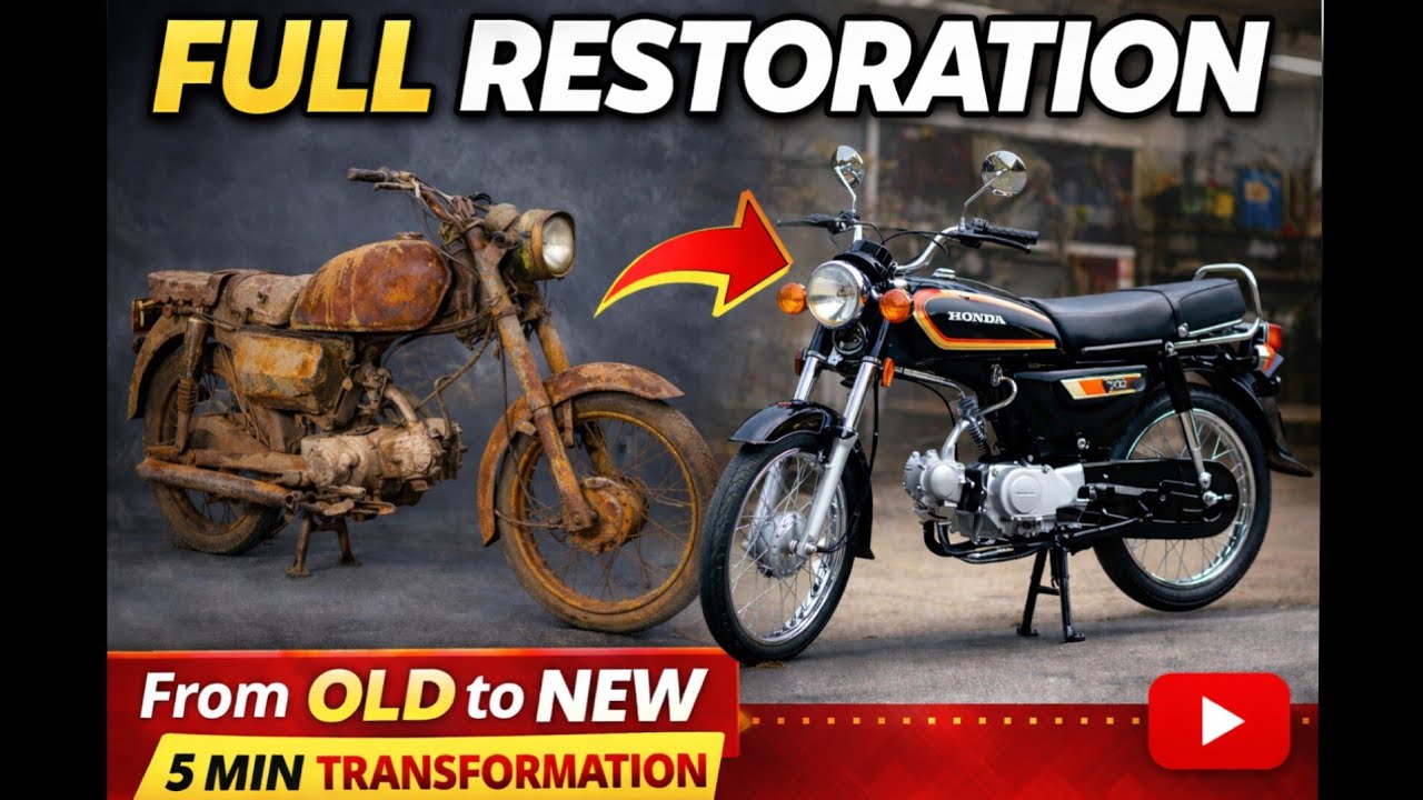 Old Rusty Bike Restoration 😱 | Full Bike Restoration Old to New | 5 Minute Transformation