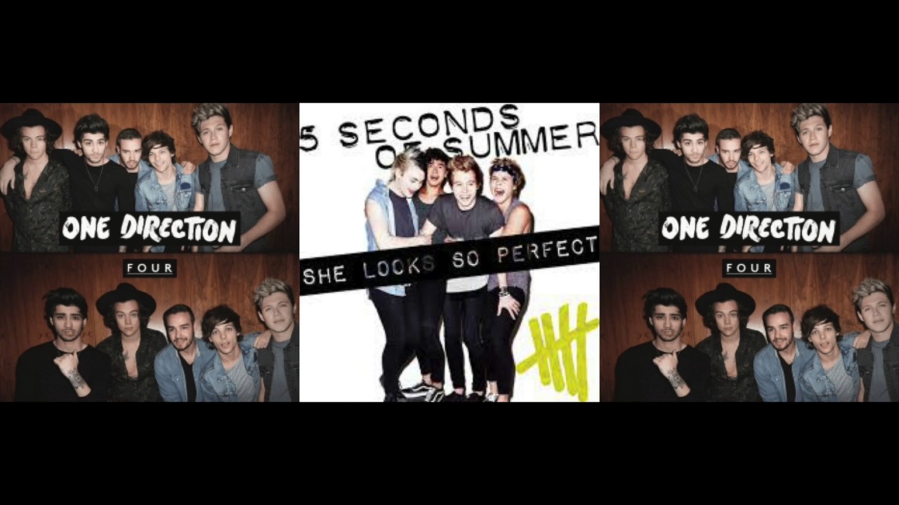 She Looks So Perfect vs Where Do Broken Hearts Go vs No Control (Mashup) - One Direction & 5sos
