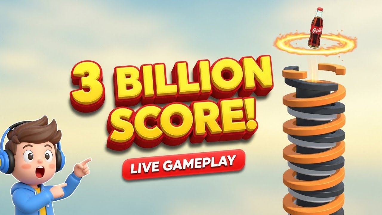 stack Ball best score in live #stack_ball #live #gaming