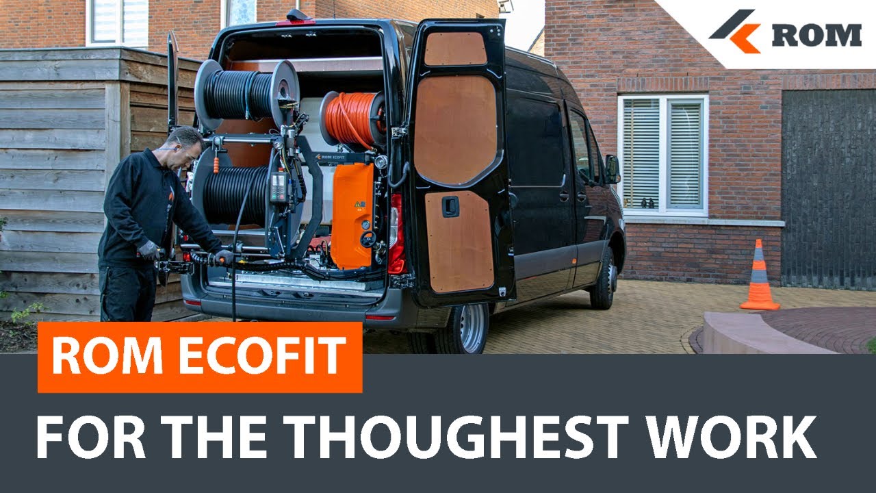 ROM EcoFit | sewer cleaning machine | sewer jetter drain cleaner
