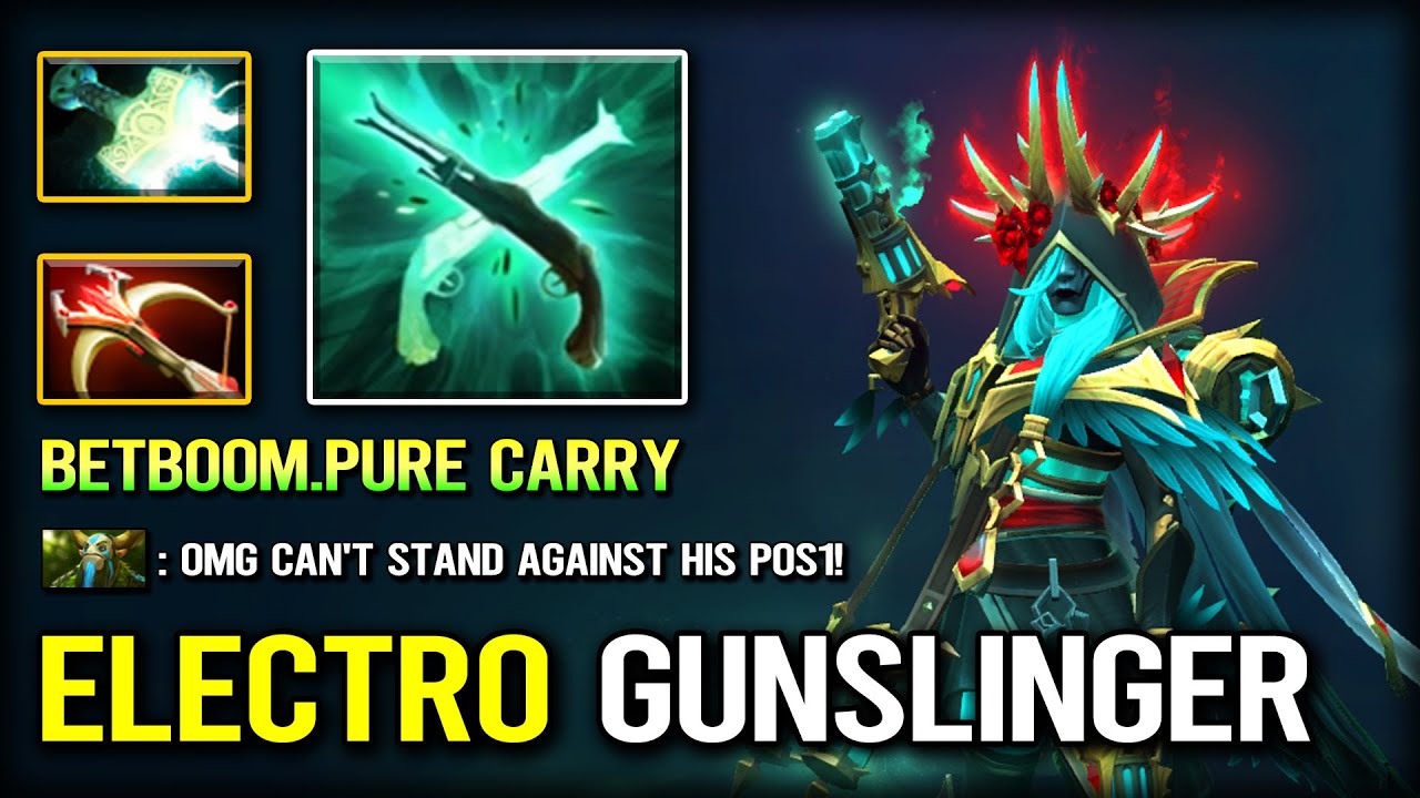 ELECTRO GUNSLINGER Safelane Muerta | Mjollnir + Daedalus Build | 100% Nobody Can Stands Against DotA