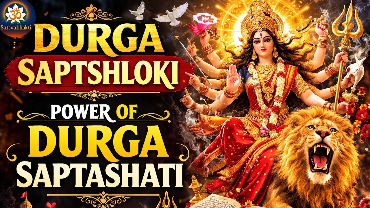 Durga Saptashloki 🔱 7 supreme Verses Equal to Full Durga Saptashati | 4-Mins to blessings & Miracle