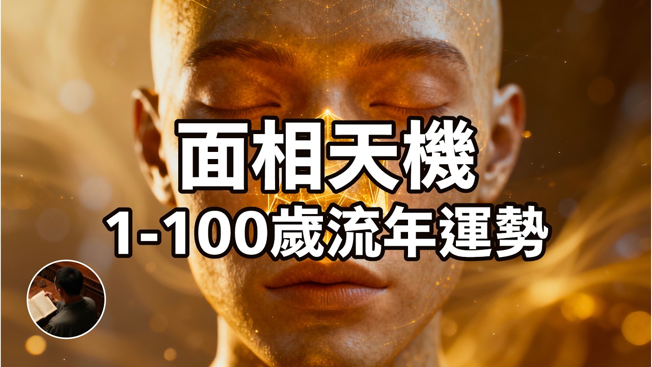 【面相天機】你的臉是張人生地圖。1-100歲「流年運勢」全寫在臉上。